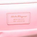 Salvatore Ferragamo Shoulder Bag Patent Leather Pink Gold Auth 126176-12