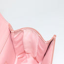 Salvatore Ferragamo Shoulder Bag Patent Leather Pink Gold Auth 126176-18