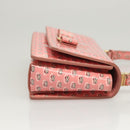 Salvatore Ferragamo Shoulder Bag Patent Leather Pink Gold Auth 126176-3