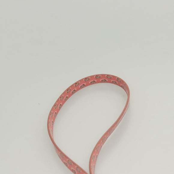 Salvatore Ferragamo Shoulder Bag Patent Leather Pink Gold Auth 126176