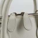 BALENCIAGA Ville Top Handle Hand Bag Leather 2way White 550646 Auth 126183M-16