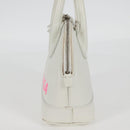 BALENCIAGA Ville Top Handle Hand Bag Leather 2way White 550646 Auth 126183M-4