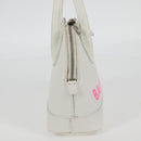 BALENCIAGA Ville Top Handle Hand Bag Leather 2way White 550646 Auth 126183M-5