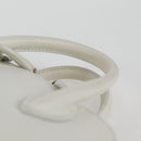 BALENCIAGA Ville Top Handle Hand Bag Leather 2way White 550646 Auth 126183M-8