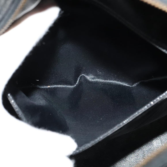 CHANEL Bicolore Shoulder Bag Enamel Black CC Auth 126184