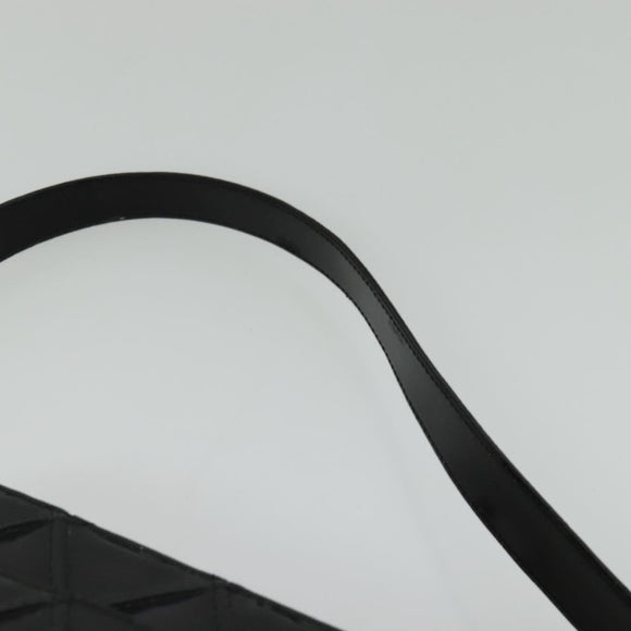 CHANEL Bicolore Shoulder Bag Enamel Black CC Auth 126184