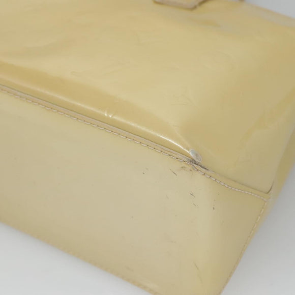 LOUIS VUITTON Monogram Vernis Wilshire PM Hand Bag Broncorail M91452 Auth 126194