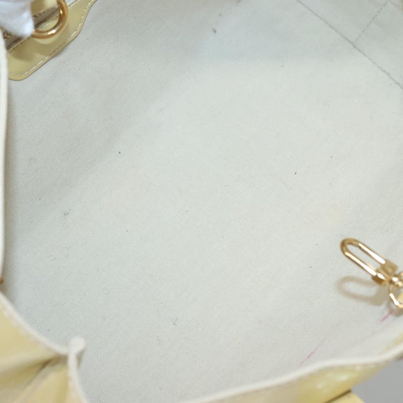 LOUIS VUITTON Monogram Vernis Wilshire PM Hand Bag Broncorail M91452 Auth 126194