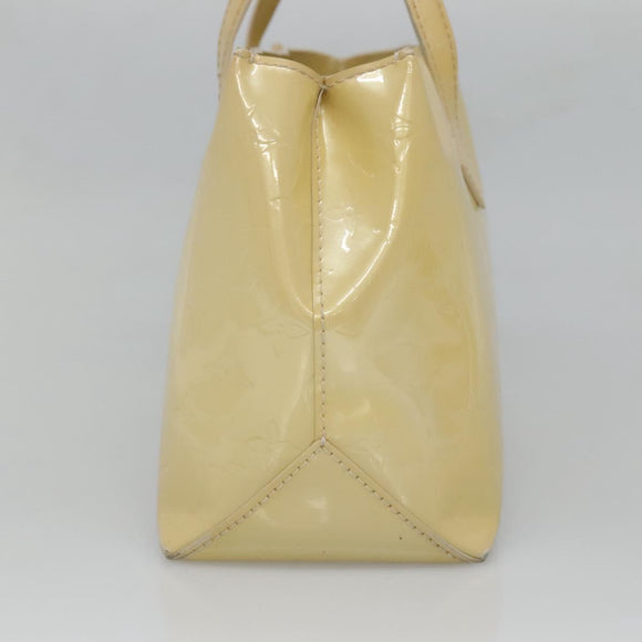 LOUIS VUITTON Monogram Vernis Wilshire PM Hand Bag Broncorail M91452 Auth 126194