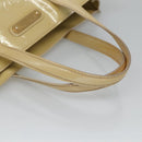 LOUIS VUITTON Monogram Vernis Wilshire PM Hand Bag Broncorail M91452 Auth 126194-7