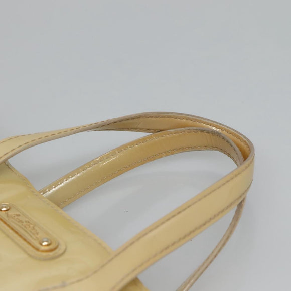 LOUIS VUITTON Monogram Vernis Wilshire PM Hand Bag Broncorail M91452 Auth 126194