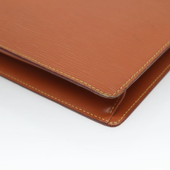 LOUIS VUITTON Epi Pochette Homme Clutch Bag Zipangu Gold M52528 LV Auth 126195