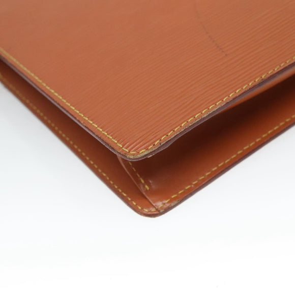 LOUIS VUITTON Epi Pochette Homme Clutch Bag Zipangu Gold M52528 LV Auth 126195