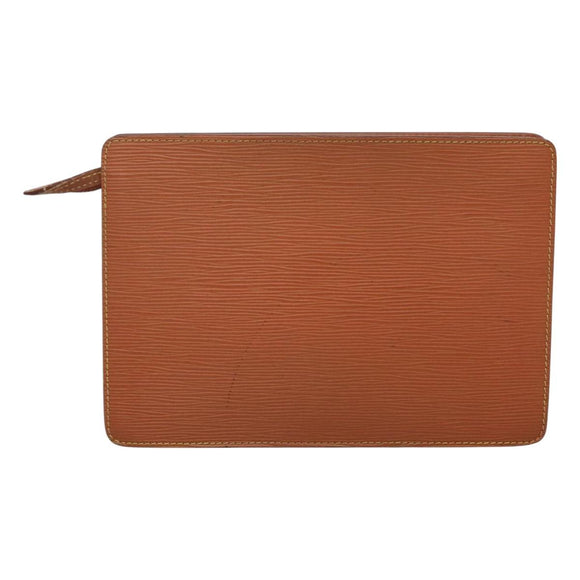 LOUIS VUITTON Epi Pochette Homme Clutch Bag Zipangu Gold M52528 LV Auth 126195