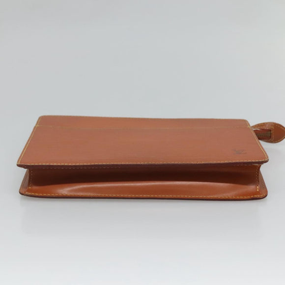 LOUIS VUITTON Epi Pochette Homme Clutch Bag Zipangu Gold M52528 LV Auth 126195