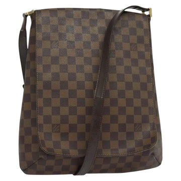LOUIS VUITTON Damier Ebene Musette Shoulder Bag N51302 LV Auth 126199