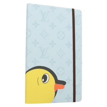 LOUIS VUITTON Monogram Notebook MM Jane Note Cover Light Blue GI1119 Auth 126202