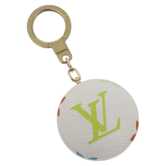 LOUIS VUITTON Monogram Multicolor Astropill Charm White M51911 LV Auth 126204
