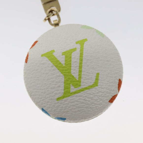 LOUIS VUITTON Monogram Multicolor Astropill Charm White M51911 LV Auth 126204