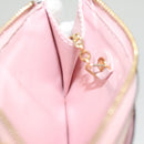 LOUIS VUITTON Vernis Porte Cartes Simple Rose Valerine M63855 LV Auth 126207-18