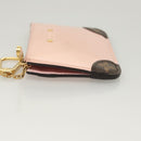 LOUIS VUITTON Vernis Porte Cartes Simple Rose Valerine M63855 LV Auth 126207-5