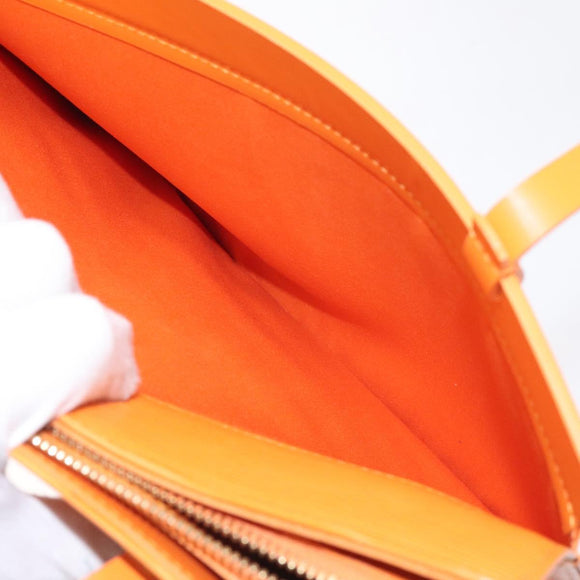 LOUIS VUITTON Epi Croisette PM Tote Bag Orange Mandarin M5249H LV Auth 126209