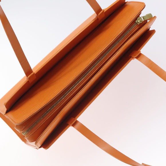 LOUIS VUITTON Epi Croisette PM Tote Bag Orange Mandarin M5249H LV Auth 126209