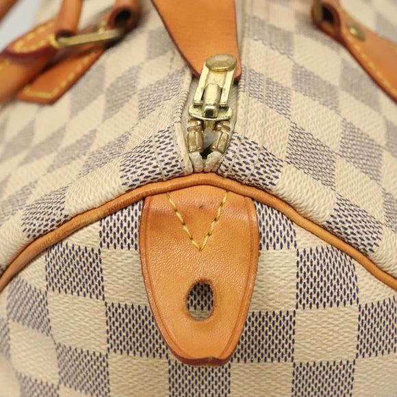 LOUIS VUITTON Damier Azur Speedy 30 Hand Bag N41533 LV Auth 126212