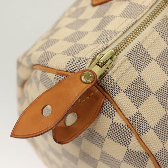 LOUIS VUITTON Damier Azur Speedy 30 Hand Bag N41533 LV Auth 126212