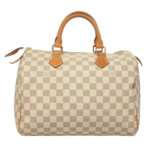 LOUIS VUITTON Damier Azur Speedy 30 Hand Bag N41533 LV Auth 126212