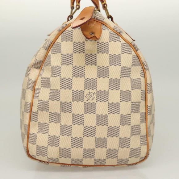 LOUIS VUITTON Damier Azur Speedy 30 Hand Bag N41533 LV Auth 126212