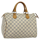 LOUIS VUITTON Damier Azur Speedy 30 Hand Bag N41533 LV Auth 126214-1