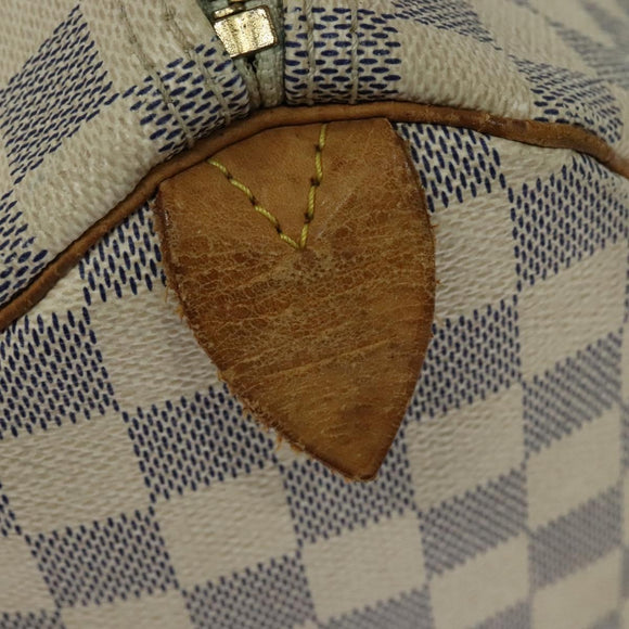 LOUIS VUITTON Damier Azur Speedy 30 Hand Bag N41533 LV Auth 126214