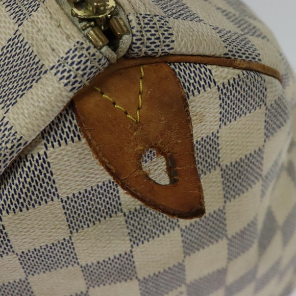 LOUIS VUITTON Damier Azur Speedy 30 Hand Bag N41533 LV Auth 126214