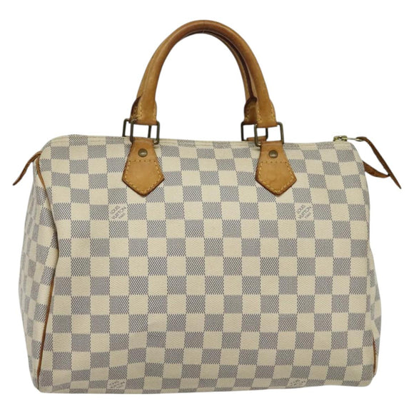 LOUIS VUITTON Damier Azur Speedy 30 Hand Bag N41533 LV Auth 126214