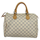 LOUIS VUITTON Damier Azur Speedy 30 Hand Bag N41533 LV Auth 126214-3