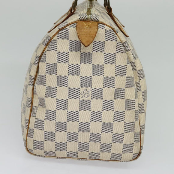 LOUIS VUITTON Damier Azur Speedy 30 Hand Bag N41533 LV Auth 126214