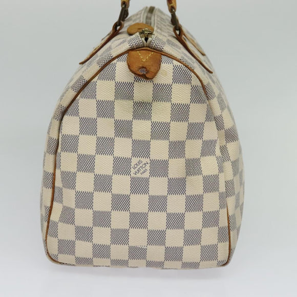 LOUIS VUITTON Damier Azur Speedy 30 Hand Bag N41533 LV Auth 126214
