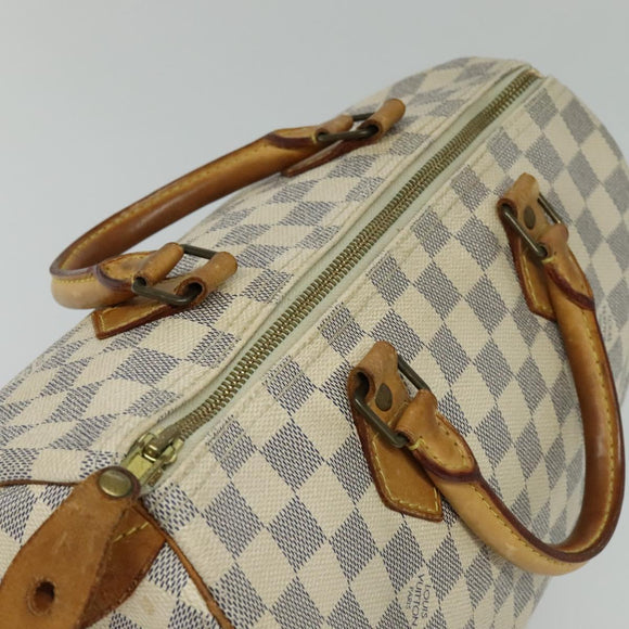 LOUIS VUITTON Damier Azur Speedy 30 Hand Bag N41533 LV Auth 126214