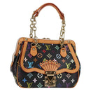 LOUIS VUITTON Monogram Multicolor Gracie MM Hand Bag Black M92591 Auth 126225SV-1