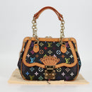 LOUIS VUITTON Monogram Multicolor Gracie MM Hand Bag Black M92591 Auth 126225SV-12