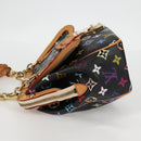 LOUIS VUITTON Monogram Multicolor Gracie MM Hand Bag Black M92591 Auth 126225SV-3