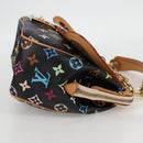 LOUIS VUITTON Monogram Multicolor Gracie MM Hand Bag Black M92591 Auth 126225SV-4