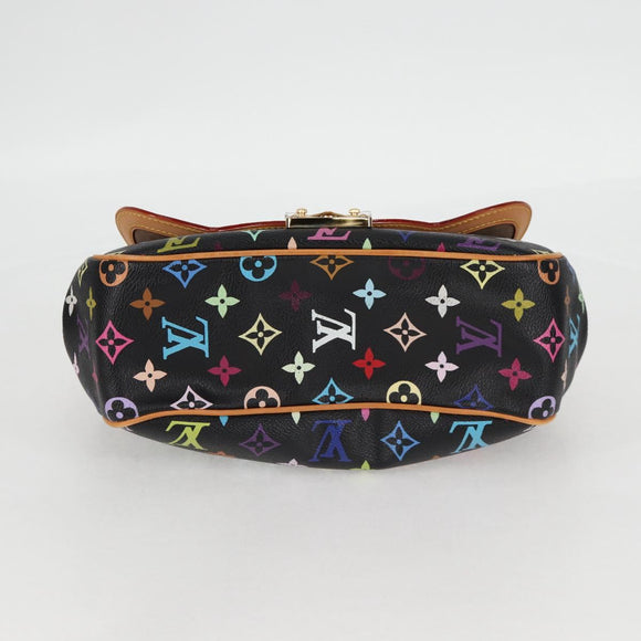 LOUIS VUITTON Monogram Multicolor Gracie MM Hand Bag Black M92591 Auth 126225SV