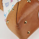LOUIS VUITTON Monogram Multicolor Judy GM Shoulder Bag White M40253 Auth 126227V-10