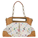 LOUIS VUITTON Monogram Multicolor Judy GM Shoulder Bag White M40253 Auth 126227V-3