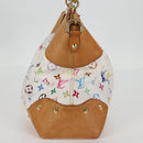 LOUIS VUITTON Monogram Multicolor Judy GM Shoulder Bag White M40253 Auth 126227V-5