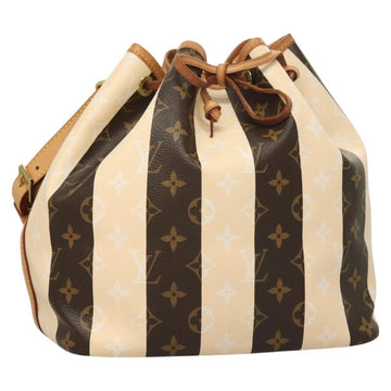 LOUIS VUITTON Monogram Rayure Petit Noe Shoulder Bag M40564 LV Auth 126228V