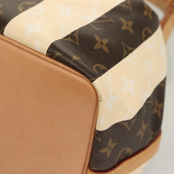 LOUIS VUITTON Monogram Rayure Petit Noe Shoulder Bag M40564 LV Auth 126228V