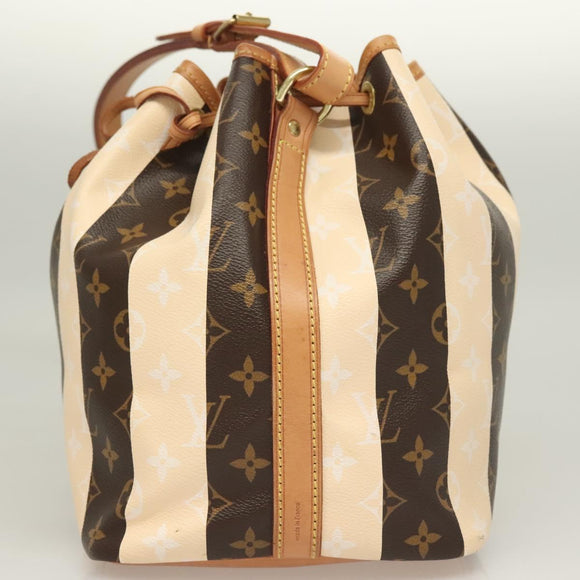 LOUIS VUITTON Monogram Rayure Petit Noe Shoulder Bag M40564 LV Auth 126228V